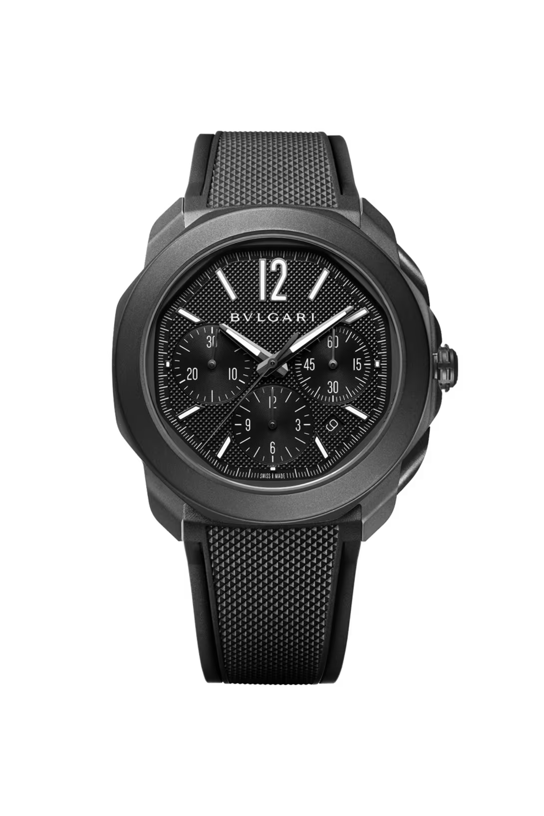 Bvlgari Octo Roma - 42 MM - Stainless Steel Black - Black Dial - 103932