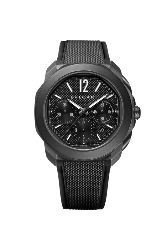 Bvlgari Octo Roma - 42 MM - Stainless Steel Black - Black Dial - 103932