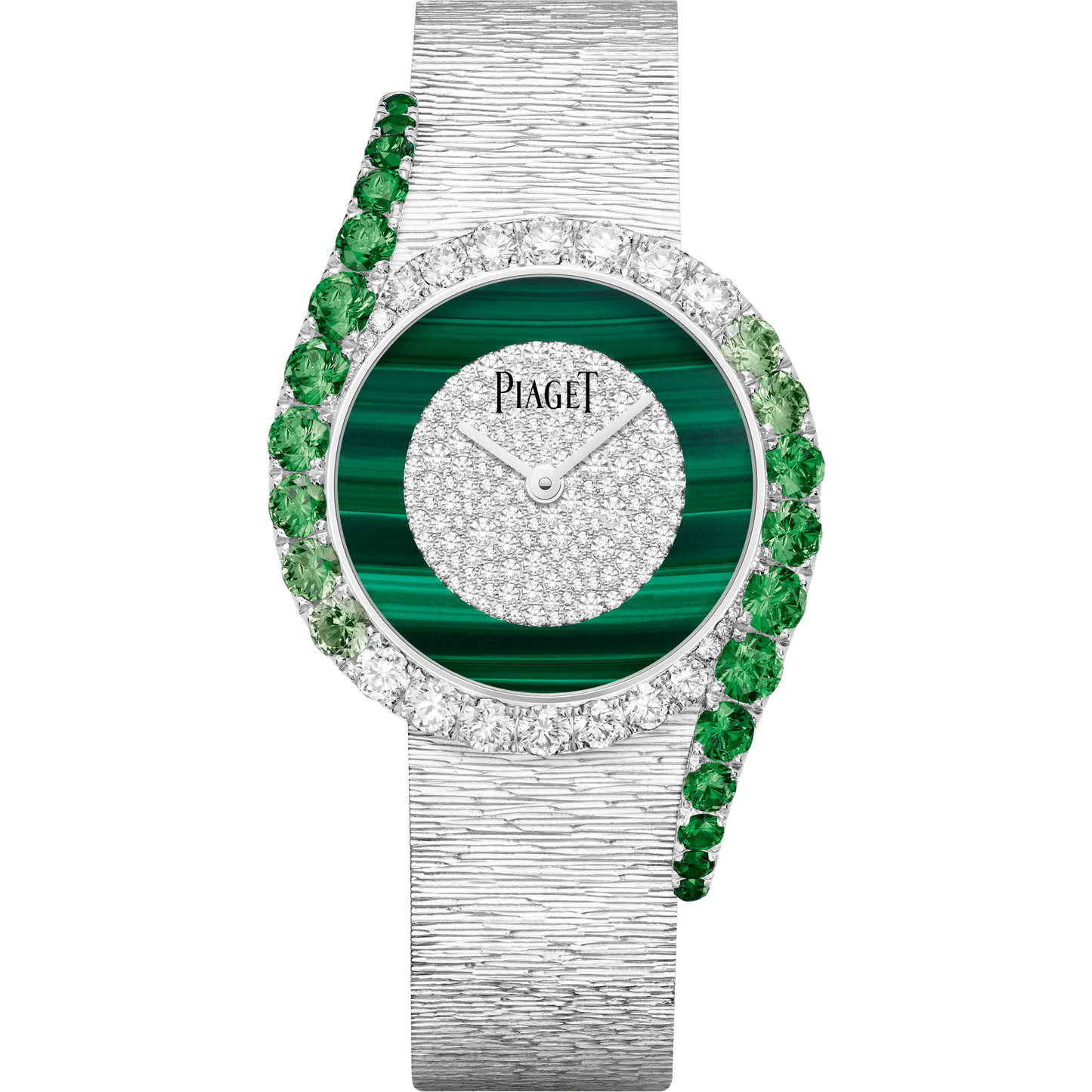 Piaget Limelight Gala - White Gold 32 MM - White Gold Bracelet - Diamond Bezel - Green Diamond Dial - G0A47188