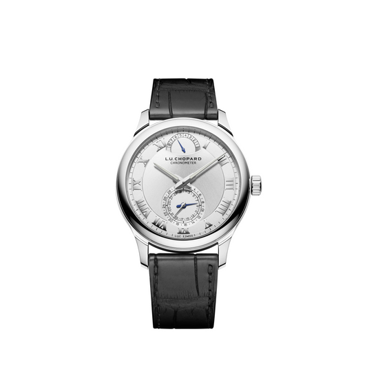 Chopard L.U.C 1937 White Gold 43 MM - Black Alligator Strap - Silver Dial - 61926-100