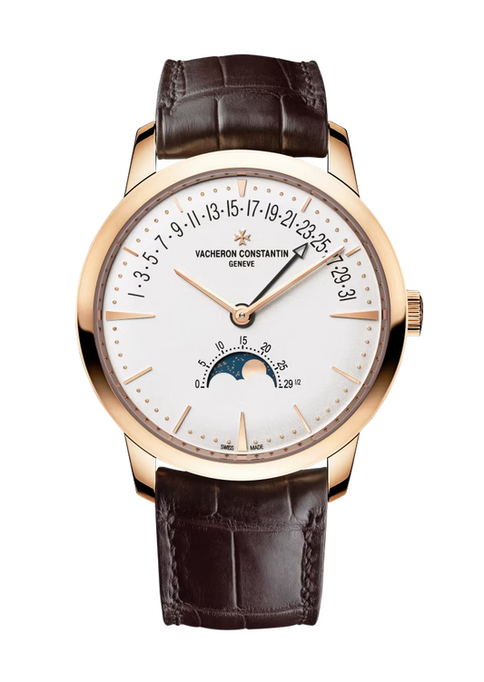 Vacheron Constantin Patrimony Pink Gold 42.5 MM - Brown Leather Strap - White Dial - 4010U/000R-B329