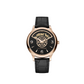 Chopard L.U.C Rose Gold 40 MM - Black Alligator Strap - Black Sapphire Crystal Dial - 161980-5001