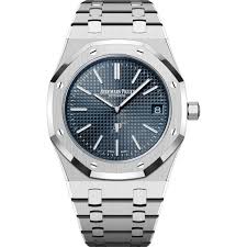 Audemars Piguet - Royal Oak - Jumbo Extra Thin - 39 MM - Stainless Steel - Blue Dial - 16202ST.OO.1240ST.02