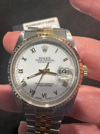 Rolex Datejust - 36 MM - Steel And Yellow Gold - 16233 whr