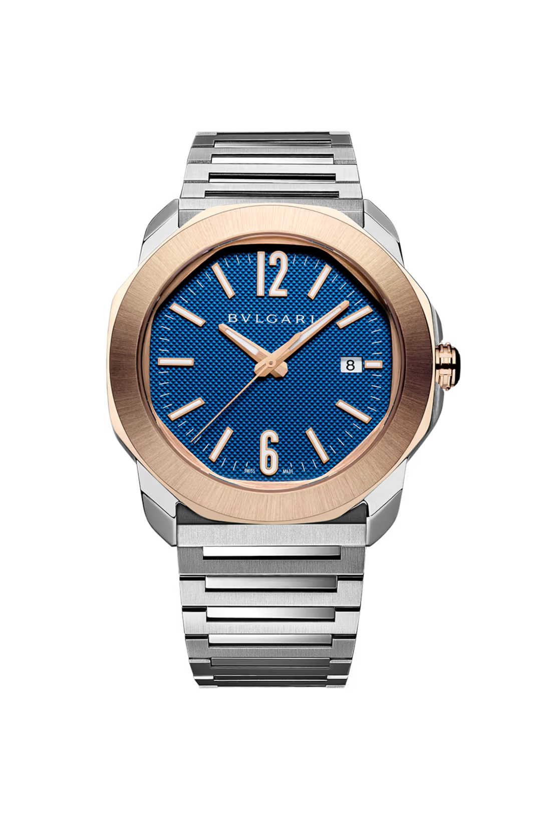 Bvlgari Octo Roma - 41 MM - Stainless Steel And Rose Gold - Blue Dial - 103926