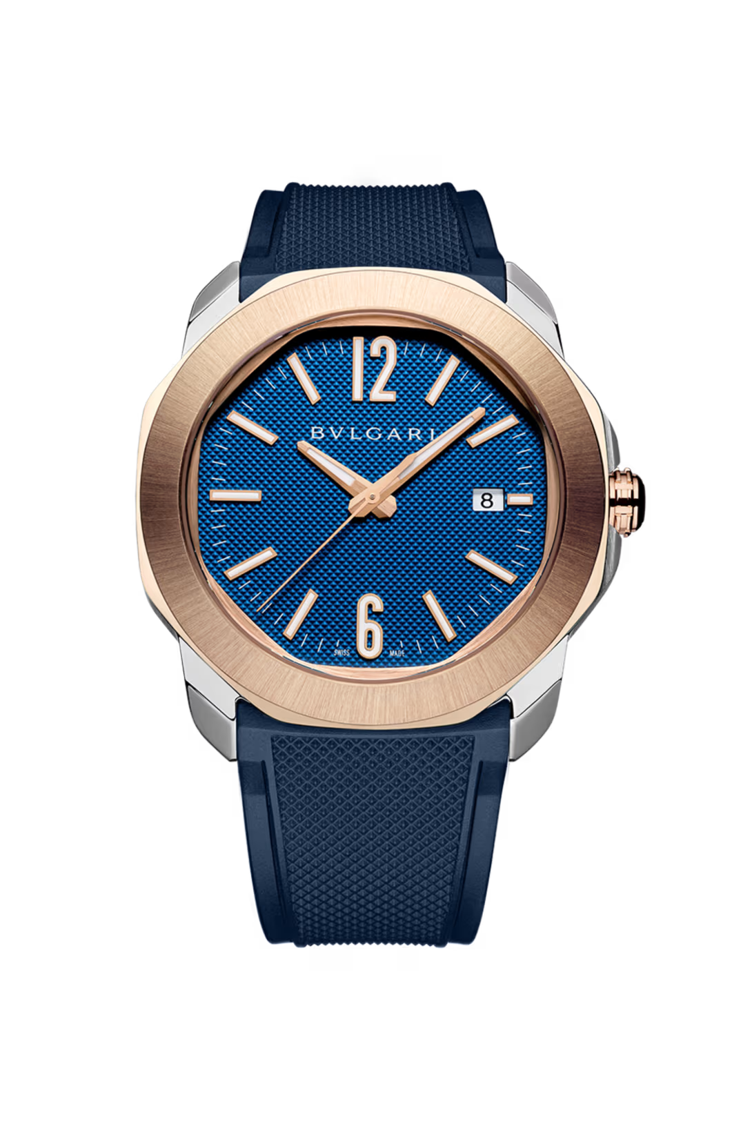 Bvlgari Octo Roma - 41 MM - Stainless Steel And Rose Gold - Blue Dial - 103926