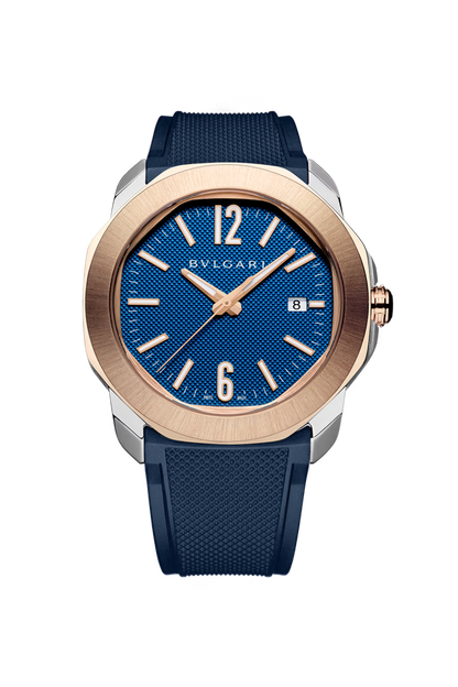 Bvlgari Octo Roma - 41 MM - Stainless Steel And Rose Gold - Blue Dial - 103926