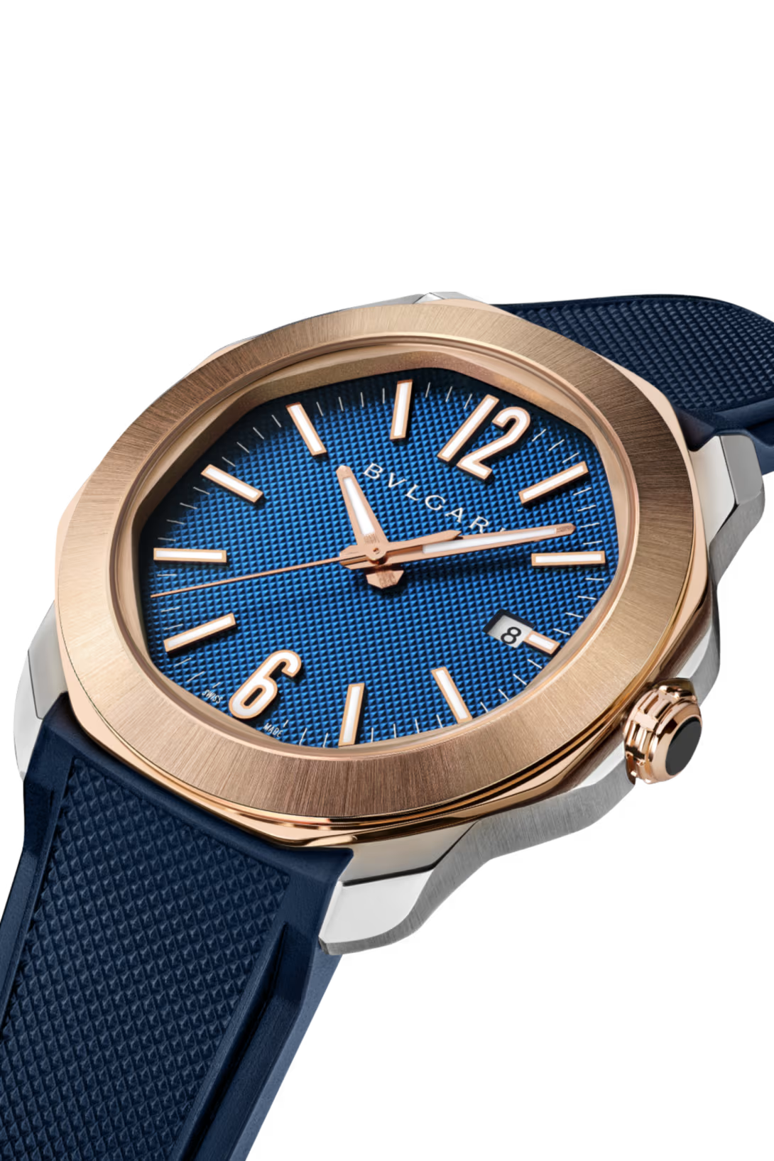 Bvlgari Octo Roma - 41 MM - Stainless Steel And Rose Gold - Blue Dial - 103926