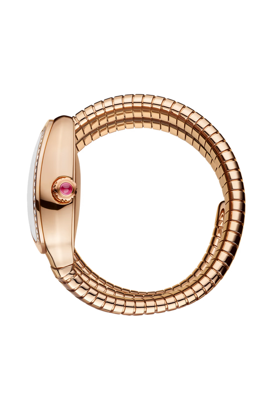 Bvlgari Serpenti Tubogas Double Spiral - 35 MM - Rose Gold - White Dial - 103905