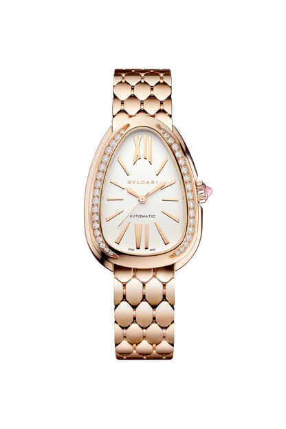Bvlgari Serpenti Seduttori - 34 MM - Rose Gold - White Opaline Dial - 103899