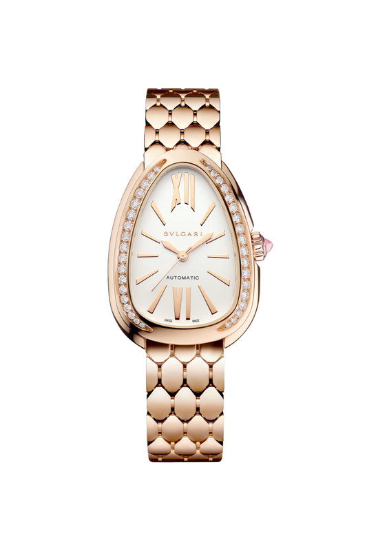 Bvlgari Serpenti Seduttori - 34 MM - Rose Gold - White Opaline Dial - 103899