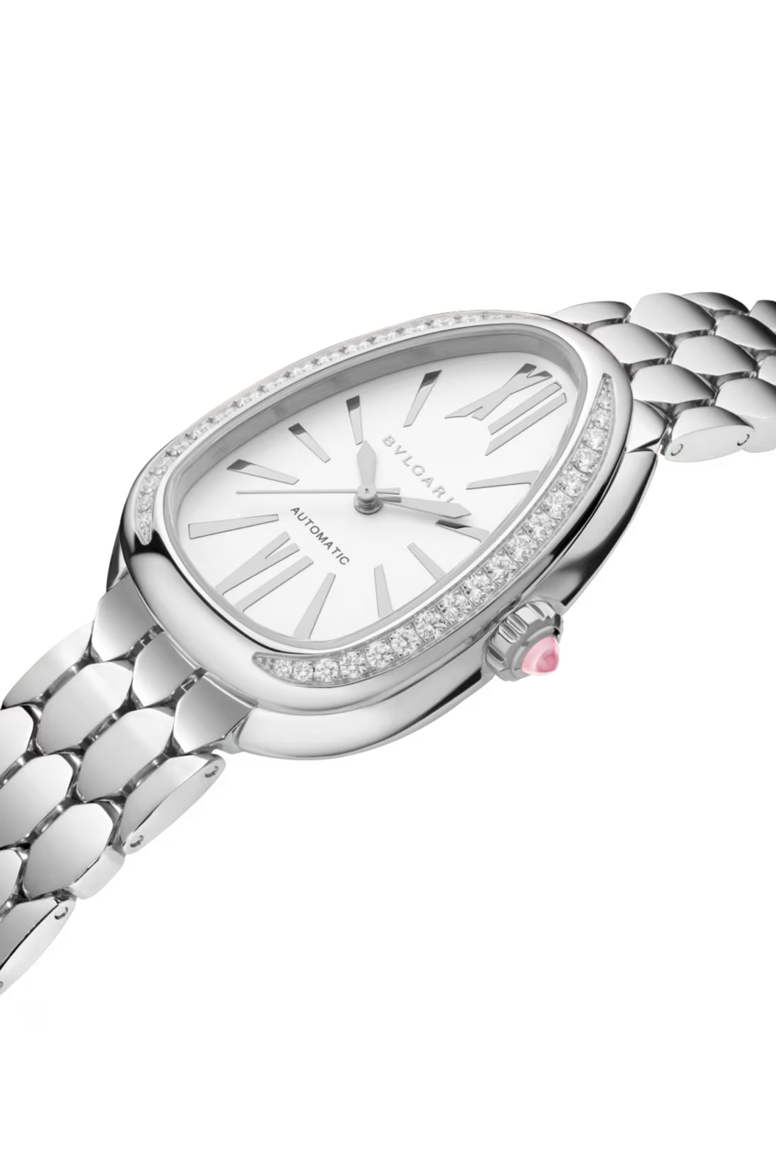 Bvlgari Serpenti Seduttori - 34 MM - Stainless Steel - White Dial - 104060