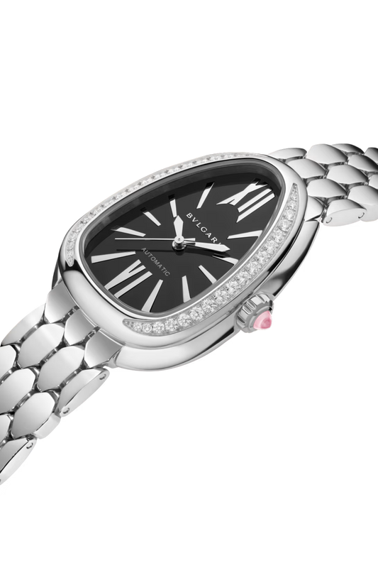 Bvlgari Serpenti Seduttori - 34 MM - Stainless Steel - Black Dial - 104062