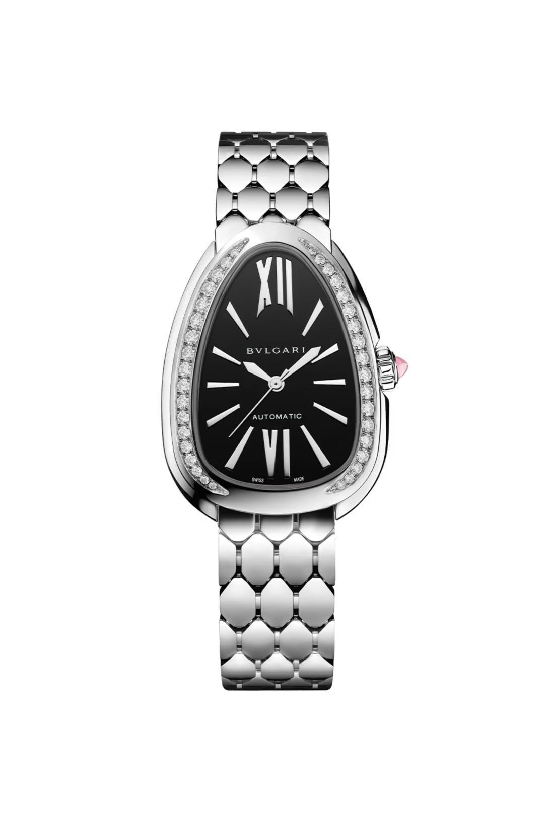 Bvlgari Serpenti Seduttori - 34 MM - Stainless Steel - Black Dial - 104062