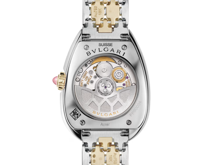 Bvlgari Serpenti Seduttori Automatic - 34 MM - Steel & Yellow Gold - Diamond Bezel - White Opaline Dial - 104061