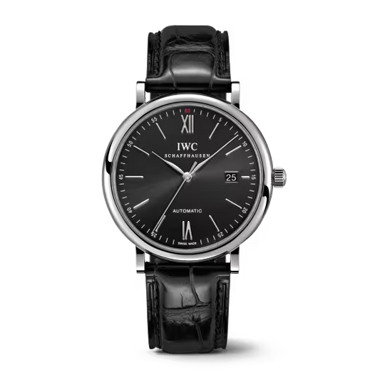 IWC Portofino - Steel - 40 MM - Black Dial - IW356502  nyc watcher nyc watches