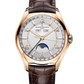 Vacheron Constantin Fiftysix Rose Gold 40 MM - Brown Leather Strap - Silver Dial - 4000E/000R-B438