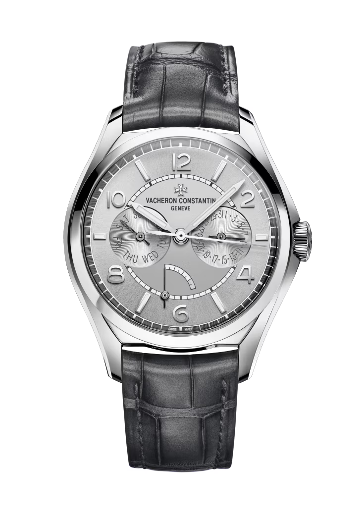 Vacheron Constantin Fiftysix Stainless Steel 40 MM - Black Leather Strap - Silver Dial - 4400E/000A-B437