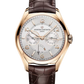 Vacheron Constantin Fiftysix Rose Gold 40 MM - Brown Leather Strap - Silver Dial - 4400E/000R-B436