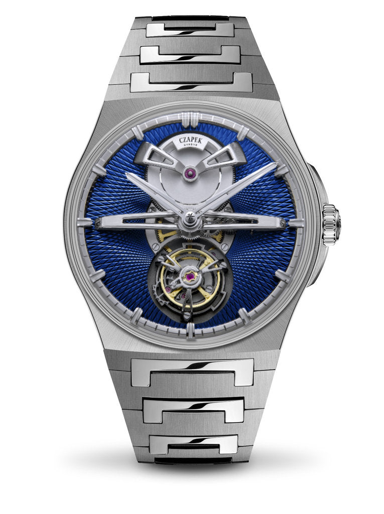 Czapek Antarctique Tourbillon Cosmic Blue - Limited Edition - 40.5 MM - Titanium - Singularité Blue Dial - Titanium Bracelet - 8598