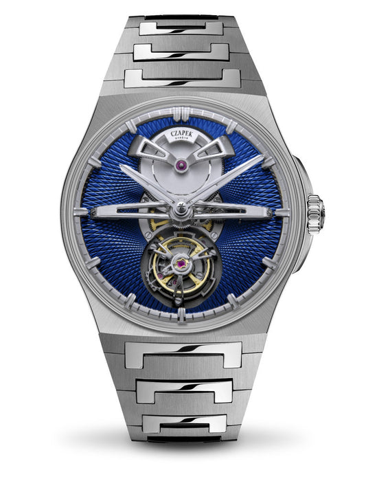 Czapek Antarctique Tourbillon Cosmic Blue - Limited Edition - 40.5 MM - Titanium - Singularité Blue Dial - Titanium Bracelet - 8598