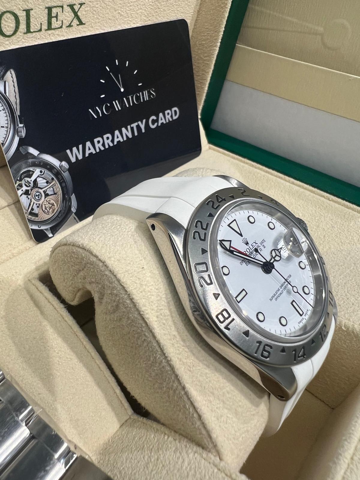 Rolex - Explorer II - 40 MM - Stainless Steel - White Dial - Oyster Bracelet - 16570 wh