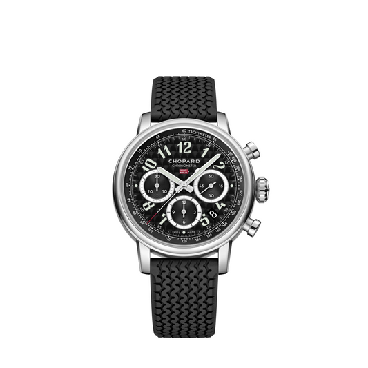 Chopard Mille Miglia Stainless Steel 40.5 MM - Black Rubber Strap - Black Dial - 168619-3001