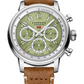 Chopard Mille Miglia Stainless Steel 40.5 MM - Brown Leather Strap - Green Dial - 168619-3004