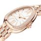 Bvlgari Serpenti Seduttori Automatic - 34 MM - Rose Gold - Diamond Bezel - Diamond Bracelet - White Opaline Dial - 103902