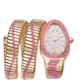 Bvlgari Serpenti Tubogas Infiniti Double Spiral - 35 MM - Rose Gold - Sapphire Bezel - Sapphire Bracelet- Pavé Diamond Dial - 104273