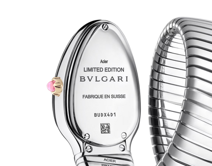 Bvlgari Serpenti Tubogas Studs Capsule - Limited Edition - 35 MM - Steel & Yellow Gold - Diamond Bezel - Mother-Of-Pearl Dial - 104301