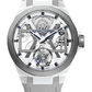 Ulysse Nardin Blast Titanium And Ceramic Case 45 MM - Grey Leather Strap - White Dial - 1723-400/00