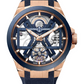 Ulysse Nardin Blast Tourbillon Rose Gold Case 45 MM - Blue Velvet And Rubber Strap - Blue Skeleton Dial - 1723 - 1725-400-3A/3A