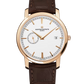 Vacheron Constantin Traditionnelle Rose Gold 38 MM - Brown Leather Strap - White Dial - 87172/000R-9302