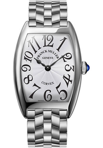 Franck Muller Cintree Curvex Quartz 35 MM- Stainless Steel - White Dial - 1752