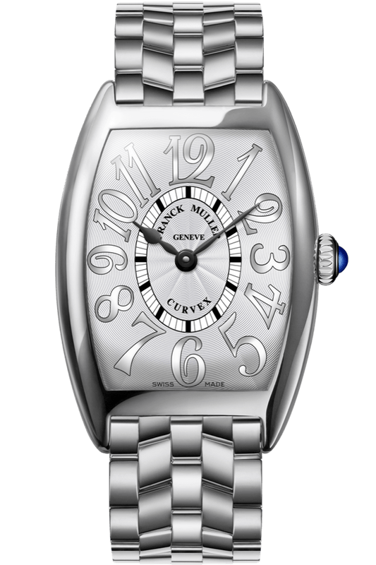 Franck Muller Cintrée Curvex - 35 MM - Steel - Silver Dial - 1752QZRELACBACE