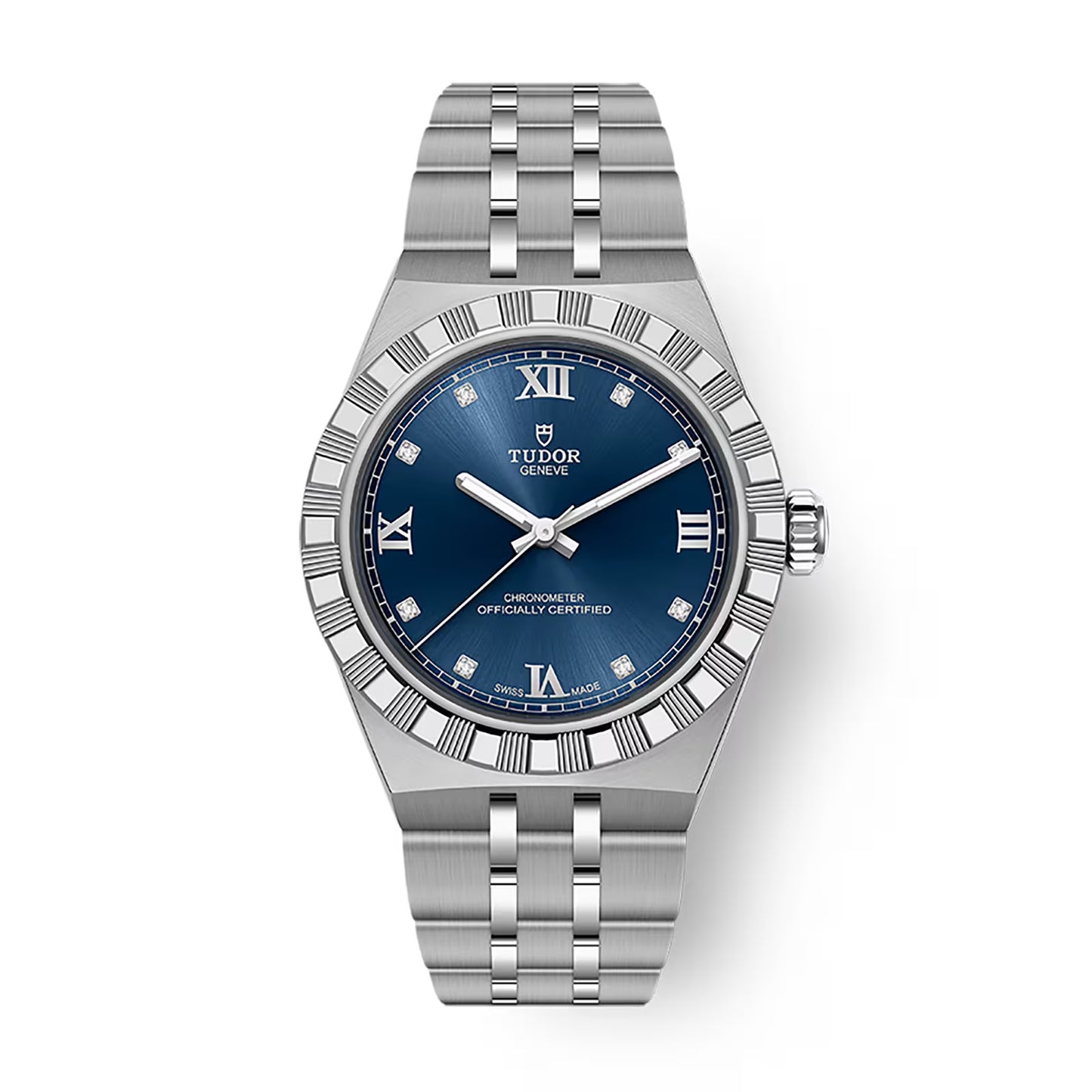 Tudor Royal - 30 MM - Stainless Steel - 8-Diamond Blue Roman Dial - M2830A1A0-0001