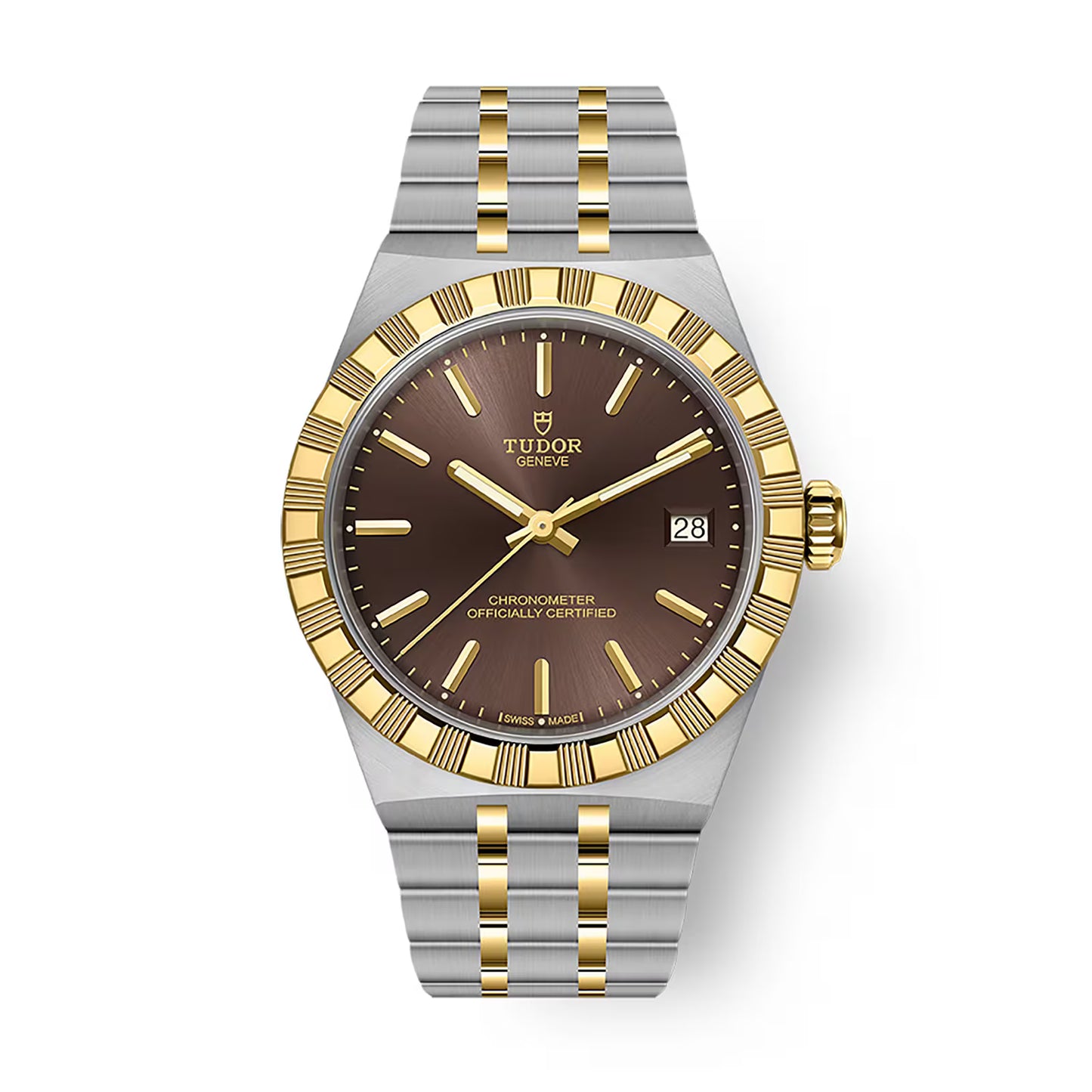 Tudor Royal - 36 MM - Steel & Yellow Gold - Brown Index Dial - M2836C1A3-0001