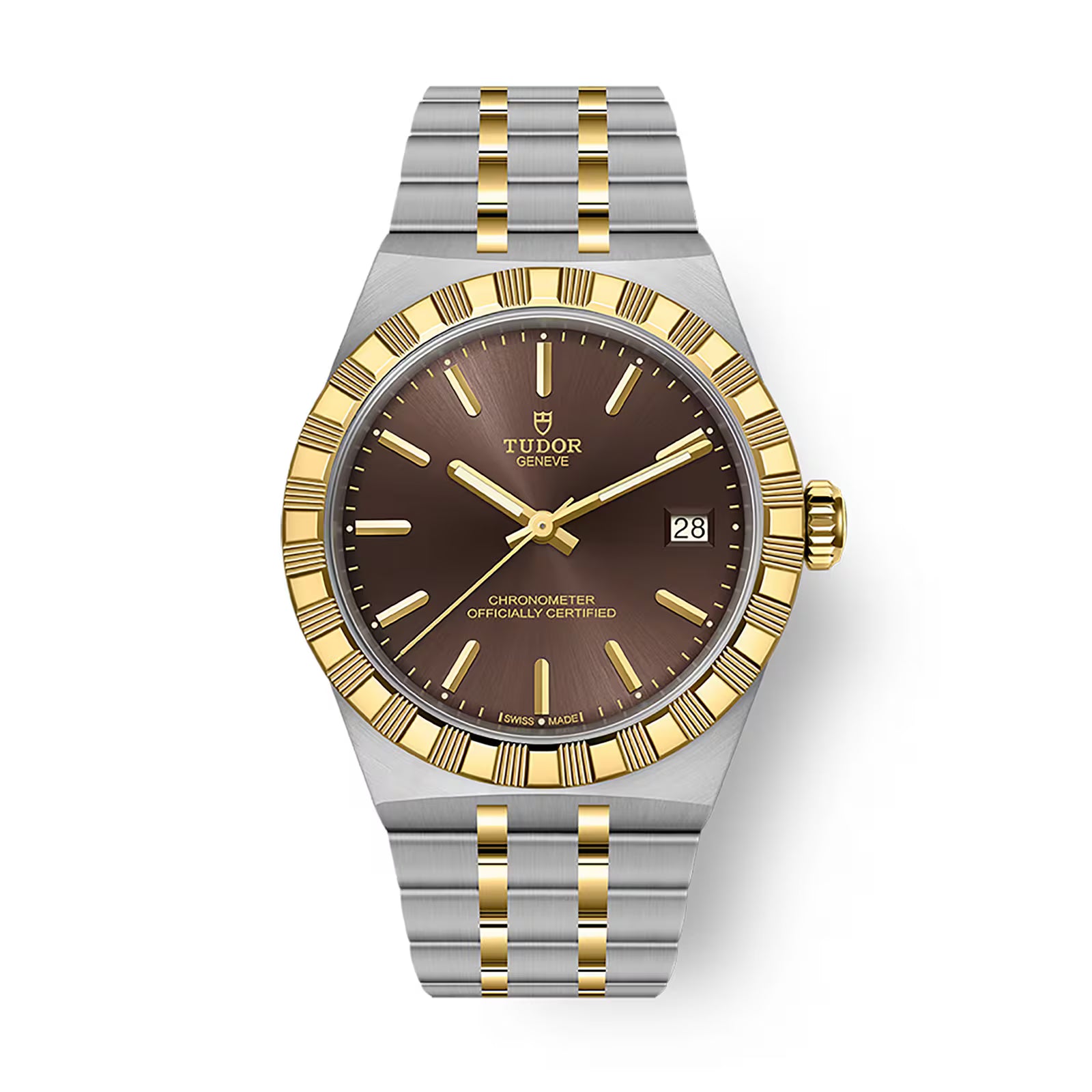 Tudor Royal - 36 MM - Steel & Yellow Gold - Brown Index Dial - M2836C1A3-0001