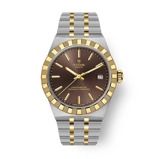 Tudor Royal - 36 MM - Steel & Yellow Gold - Brown Index Dial - M2836C1A3-0001