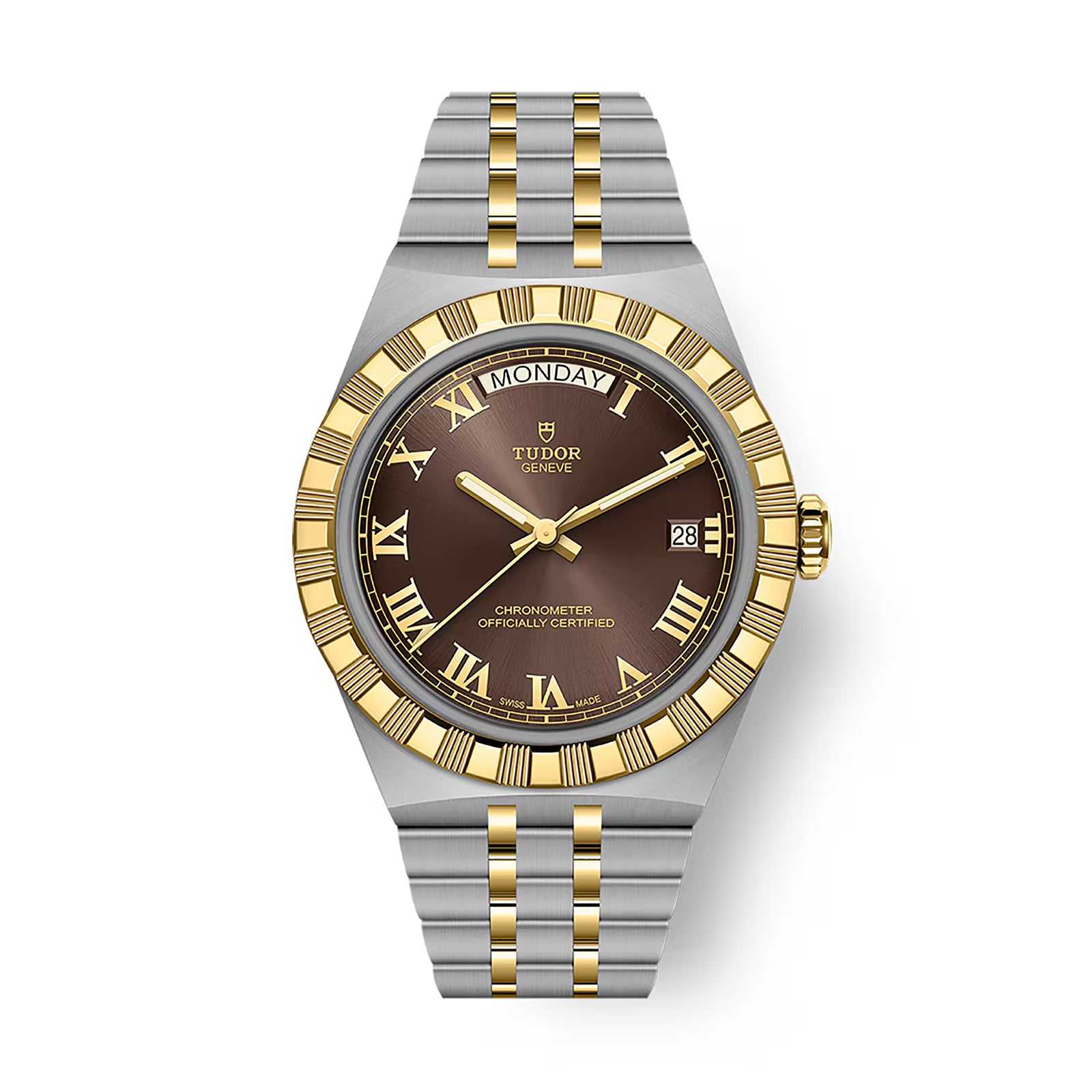 Tudor Royal - 40 MM - Steel & Yellow Gold - Brown Roman Dial - M2840D1A3-0001