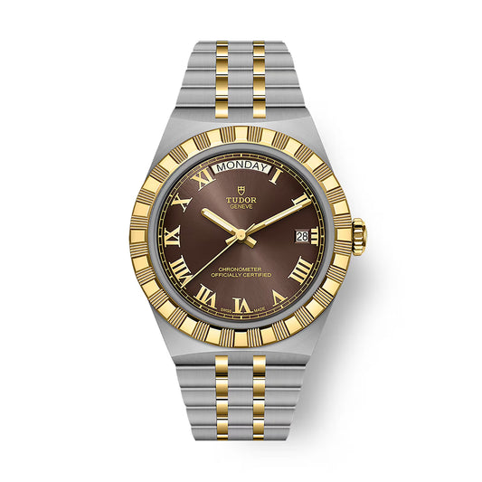 Tudor Royal - 40 MM - Steel & Yellow Gold - Brown Roman Dial - M2840D1A3-0001