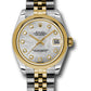 Rolex Steel and Yellow Gold Datejust - 31 MM - Jubilee Bracelet - Domed Bezel - Mother-Of-Pearl Diamond Dial - 178243 mdj