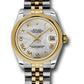 Rolex Steel and Yellow Gold Datejust - 31 MM - Jubilee Bracelet - Domed Bezel - Mother-Of-Pearl Roman Dial - 178243 mrj