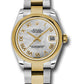 Rolex Steel and Yellow Gold Datejust - 31 MM - Oyster Bracelet - Domed Bezel - Mother-Of-Pearl Roman Dial - 178243 mro