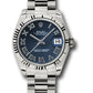 Rolex White Gold Datejust - 31 MM - President Bracelet - Fluted Bezel - Blue Roman Dial - 178279 blrp