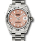 Rolex White Gold Datejust - 31 MM - President Bracelet - Fluted Bezel - Pink Index Dial - 178279 pip