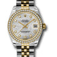 Rolex Steel and Yellow Gold Datejust - 31 MM - Jubilee Bracelet - 46 Diamond Bezel - Mother-Of-Pearl Diamond Dial - 178383 mdj