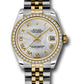 Rolex Steel and Yellow Gold Datejust - 31 MM - Jubilee Bracelet - 46 Diamond Bezel - Mother-Of-Pearl Roman Dial - 178383 mrj