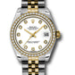 Rolex Steel and Yellow Gold Datejust - 31 MM - Jubilee Bracelet - 46 Diamond Bezel - White Diamond Dial - 178383 wdj